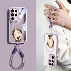 TEMU 휴대폰 케이스 - 삼성 S26 남녀 공용 케이스, S25 마그네틱 투명 낙하 방지 갤럭시 S26Plus 보호 케이스, S24/S23 슈퍼 만화 보호 케이스, S25 신형 S26 쉬운 방열, 신형 풀커버 렌즈