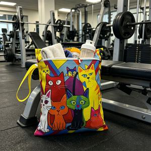 TEMU 재사용 가능한 건식 및 습식 분리 가방, 겸용 토트백, 핸드백 정리함, 기저귀 교체 가방, 수영, 캠핑, 여행, 헬스장, 해변용, 세탁물 보관 가방, 여행용 젖은 가방, 스포츠 및 여행 필수품