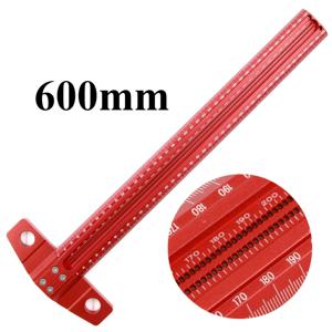 TEMU 300/400/500/600mm 목공 사각 구멍 마킹 게이지 알루미늄 합금 90도 T자 자석 스크라이버, 목수용