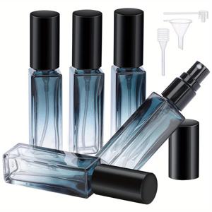 TEMU 5개입 10ml 고급 향수 스프레이 병, 빈 유리 향수 분무기, 여행용 화장품 병, 비알, 무료 디스펜싱 추가로 리필 가능