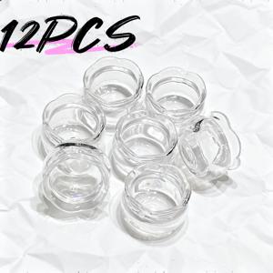TEMU 미니 꽃병 12개 세트, 레이스 어항 정원, 탁상용 장식품, DIY 공예 재료
