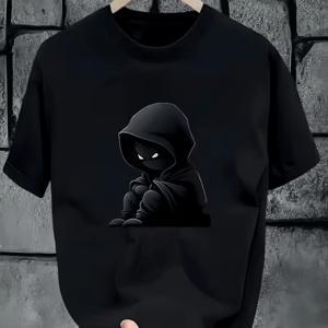 TEMU 남성용 캐주얼 반팔 티셔츠 - 