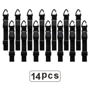 TEMU 14 Heavy Duty 조절식 연장 코드 보관 장치 3축 잠금/블랙 내구성 폴리프로필렌 와이어 하네스, 스튜디오 및 차고 정리, 공구 벨트, 안전한 케이블 보관, 연장 코드 홀더, 공구 정리함, 튼튼함에 적합