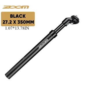 TEMU ZOOM 자전거 시트포스트 27.2/31.6mm 조절식 자전거 시트 튜브 350mm 충격 흡수 시트 튜브 로드 사이클링 추가 장비