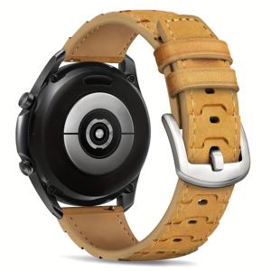TEMU 이 스트랩은 Samsung Galaxy Watch 3 45mm/ Galaxy Watch 46mm/Gear S3 Frontier/Classic와 호환되며, Huawei Amazfit GTR 2/3/4/5와도 호환되며 22mm 가죽 스포츠 교체 스트랩으로 사용할 수 있습니다. 남녀공용