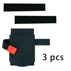 TEMU 3개 세트 옥스포드 원단 자동차 소화기 정리함 - 내구성 있는 트렁크 수납백 & 시트백 홀더, 소화기 보관용, 자동차 액세서리, 소화기 정리함, 컴팩트 디자인, 튼튼한 구조, 차주용 컵 수납백 블랙