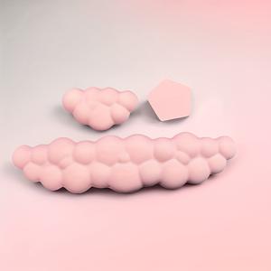 TEMU 3개 데스크탑 컴퓨터 키보드 패드 및 마우스 손목 받침대 - 게이밍 및 사무용 인체공학적 메모리폼 마우스 패드, 타이핑이 쉬운 가정용 노트북 마우스 패드 및 손목 지지 세트, 화이트 크리에이티브 코스터