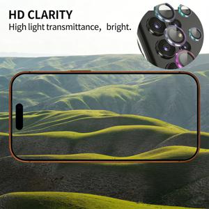 TEMU Samsung Galaxy S26 Ultra, S26, S26 Plus에 적합한 카메라 메탈 렌즈 링 유리 보호 케이스 1세트, 카메라 렌즈 스크린 보호 필름, 렌즈 커버, 9H 경도, 풀 커버리지, 지문 방지, 파손 방지