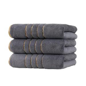 TEMU 3개 세트 골든 타월, 35Cm X 75Cm 골든 스레드 타월, 코랄 플리스 타월, 욕실 핸드 타월, 두꺼운 부드러운 타월, 뛰어난 흡수력, 편안하고 피부 친화적, 모던하고 간편한 디자인, 깔끔한 색상, 가정용으로 적합