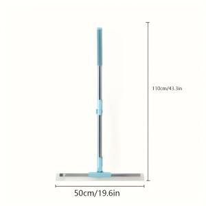 TEMU 1개: 초광폭 스퀴지 블레이드 1개, 변기 긁개 빗자루, 높은 곳 유리 와이퍼, 가정용 욕실 바닥 대걸레. 플라스틱 제작. 창문, 욕실, 야외 공간, 벽, 바닥, 유리 표면 청소에 적합