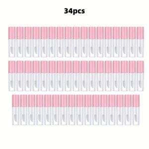 TEMU 1.2ml 립글로스 튜브 립글레이즈 튜브 메이크업 터치업 립글로스 디스펜싱 34개입