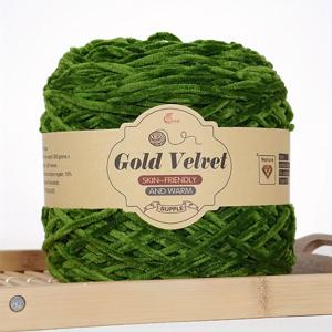 TEMU 245g/묶음 벨벳 셔닐 실, 아름다운 광택, 섬세하고 부드러움, 따뜻하고 편안함, 쉽게 뜨개질 가능, 스웨터, 코트, 스카프, 모자, 장갑, 담요 및 다양한 홈 텍스타일, DIY 고급 공예용
