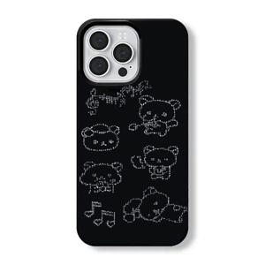 TEMU 휴대폰 케이스 - 귀여운 작은 곰 패턴 디자인, 아이폰 16E 16 Pro 15 14 13 12 Pro Max X XR XS Max 7 8 16 Plus SE2 17 Air 케이스에 적합