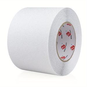 PACK 1 롤 투명 안티 슬립 테이프, 100mm X 10m 대형 안티 슬립 안전 테이프, 80-Count 고단면 안티 슬립 계단, 욕실, 수영장, 사무실 사용 - 투명