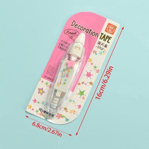 TEMU 1개 별무늬 롤링 스탬프 펜 - 파스텔 & 밝은 색상, 스크랩북 만들기, 카드 제작, 파티 장식용 DIY 공예 도구, 크래프트 스탬프, 창의적인 패턴 디자인, 정밀 공예, 공예 애호가를 위한 소품