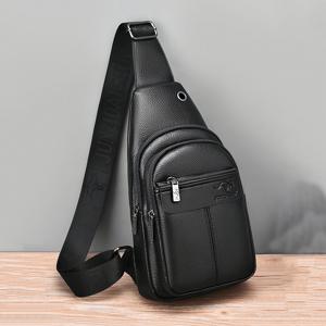 TEMU 비즈니스 남성용 체스트백, 여행용 휴대폰 보관 파우치, 고품질 PU 백팩, 남성용 아웃도어 캐주얼 스포츠 크로스백