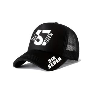 TEMU 트렌디한 '67' 숫자 프린트가 특징인 다기능 스냅백 모자 - 가볍고 통기성 좋은 메쉬 야구 모자, 일상 및 야외용, 스타일리시한 썬햇, 캐주얼 액세서리로 사용 가능|스냅백