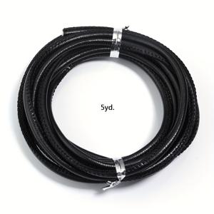 TEMU 5 야드 진짜 양가죽 코드, 비탄성 둥근 구슬 실 DIY 쥬얼리 만들기, 헤어 로프 액세서리 재료