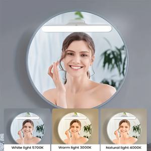 TEMU 모던 미러 라이트, LED 메이크업 조명, 드레싱 테이블 조명, 스마트 조명, 화장대용, 드레스룸, 거실, 침실 조명, 1200mAh 배터리, ABS 소재
