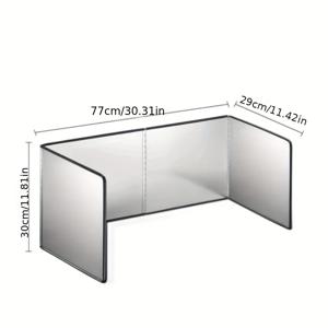 TEMU 접이식 스테인리스 스틸 튀김 방지 가드 - 튼튼한 논스틱 오일 튀김 방지 스크린, 스토브, 오븐, 프라이팬용 오일 방지 디자인, 접이식 주방 튀김 방지 가드 - 세척이 용이한 표면
