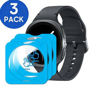 TEMU 8/7/40mm/44mm, 워치 8 클래식 46mm, 워치 7/8 울트라 47mm용 액정 보호 필름 3개 세트, 자동 정렬 설치 키트 액세서리 포함, 9H HD 강화유리 스마트워치 보호 필름