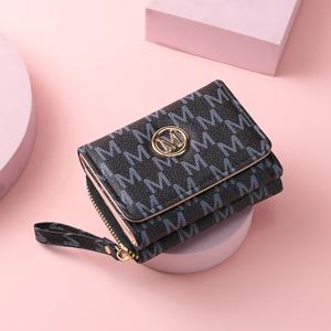 TEMU 여성용 PU 지갑, 동전 주머니 및 카드 홀더 포함 - 현금/카드용 삼つ折り 컴팩트 숏 케이스, 스냅 버튼 잠금, 멀티 카드 및 지퍼 동전 주머니, 데일리용 레트로 지갑 (/누드////)