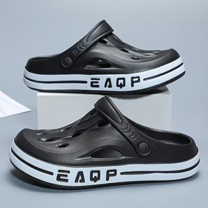 TEMU 남성용 새로운 트렌디한 EVA 플랫폼 나막신, 가볍고 내마모성이 뛰어난 실내/실외 캐주얼 슬라이드, 미끄럼 방지 디자인, 신고 벗기 쉬움. 해변, 낚시, 실내/실외 데일리웨어에 적합, 캐주얼하고 트렌디함, 편안하고 내구성 좋음, 다양한 색상 선택 가능, 남녀공용, 캐주얼 스타일에 활용도 높음