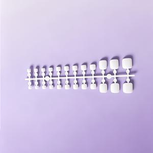 TEMU 48개 짧은 사각 화이트 프레스온 네일, 반짝이는 끝, 재사용 가능한 홈 매니큐어 살롱 룩, 밝은 전체 매치 네일 제품, 클린 스타일, 라이트 럭셔리 화이트 도자기 발톱