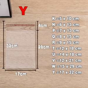 TEMU 밀봉형 透明 OPP 접착식 비닐봉투 50개 세트, 0.051mm 이중 두께, 결혼 선물 및 주얼리 포장용, 머리핀, 수공예품, 사진, 간식, 초대장 보관에 적합