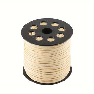 TEMU 호비워커 2.8mm 플랫 스웨이드 코드, 약 100야드 롤 스풀, 인조 스웨이드 코드 실 벨벳 코드, 목걸이 팔찌, 비즈 및 DIY 공예용, 40가지 색상 제공
