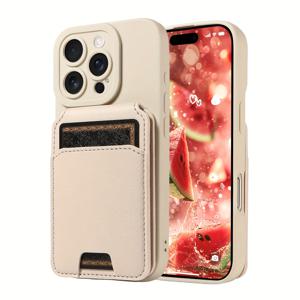 TEMU 휴대폰 케이스 - 아이폰 17 Pro Max/17 E/17 Pro/Air/17/16 Pro Max/15 Pro Max/14/13/12 풀 커버 렌즈 멀티 슬롯 카드 가방 인조 가죽 휴대폰 케이스 스크래치 방지 낙하 방지 보호 커버