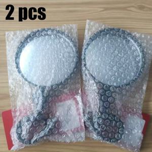 TEMU 360도 회전 자전거 후방 거울 2개입, 볼록 렌즈 원형 PVC 자전거 핸들바 거울, 산악 로드 자전거 및 스쿠터용 범용