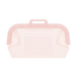 TEMU 1개 재사용 가능한 식품 보관 백, 실리콘 냉동 백, 샌드위치 및 스낵용 재밀봉 가능 도시락 백, 매우 두껍고 누출 방지 기능, 젓갈, 과일, 곡물, 여행용품 및 가정 주방에 적합