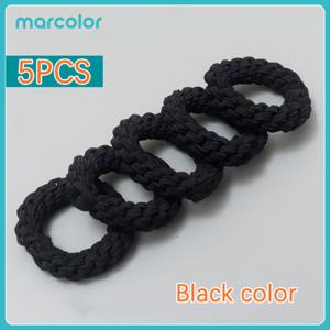 TEMU Marcolor 업그레이드 강화형 꼬임 땋은 머리끈, 여성용, 블랙, 캔디 컬러, 대비 색상, 멀티컬러, 밀크 커피 컬러, 번 헤어 타이, 고탄성 꼬인 헤어 루프, 높은 포니테일 헤어 액세서리