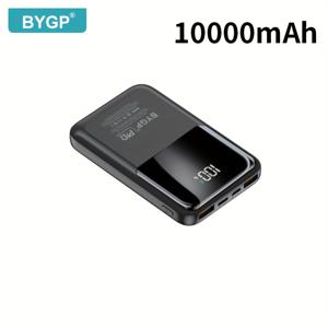 TEMU 초고속 충전 보조 배터리 10000mAh/20000mAh - 아이폰 PD 20W 및 QC2.0/22.5W에 적합, (USB-A/Type-C/Mccio) 포트, LED 디스플레이 화면, 야외 캠핑 비상 백업 배터리 팩|보조배터리20000