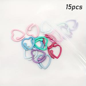 TEMU 마커 클립 15/35개, 금속 오픈엔드 코바늘 및 뜨개바늘, 수공예 및 DIY 프로젝트에 적합한 내구성 있는 코바늘 액세서리, 코바늘 뜨기, 뜨개질, 패브릭 라벨, 의류 표시 등용