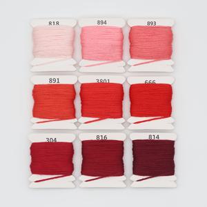 TEMU 6가닥 DMC 컬러 매칭 자수실 세트 (보빈 포함) - 엉킴 방지 부드러운 폴리에스터 십자수 실, DIY 공예, 팔찌 만들기, 니들포인트 및 취미가를 위한 다색 재봉용