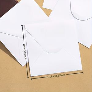 TEMU 30개입 15.0 X 15.0 Cm 정사각형 봉투 세트, 웨딩 초대장, 기념일 카드, 생일 축하, 크리스마스 할로윈 선물, 파티 선물 카드 및 초대장, 웨딩 초대장 봉투에 적합