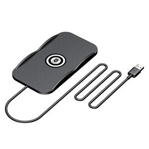TEMU USB to C 차량용 실리콘 미끄럼 방지 무선 충전 매트, 아이폰 11/12/13/14/15/16 프로 맥스, 미니용 범용 차량용 휴대폰 무선 충전기, 갤럭시 S25/S24/S23/S22/S21 울트라/플러스용 15W 휴대용 유도 충전기