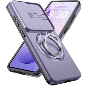 TEMU 삼성 갤럭시 S26 S25 S24 S23 S22 울트라 플러스 시리즈용 카메라 보호 커버 포함 휴대폰 케이스, 360° 회전 링 스탠드, 무선 충전 차량용 홀더 지원, A26 A17 A16 A56 A36 A55 A35 A07 A06 A57 A37 호환
