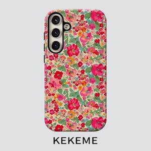 TEMU 휴대폰 케이스 - KEKEME 풀 플로럴 패턴 필름 2-In-1, 삼성 갤럭시 S26 S25 S24 S23 S22 S21 S21+ S21 울트라 플러스 FE 엣지 S20 A15 A16 A17 A23 A32 A34 A35 A36 A52 A53 A54 A55 A56 호환, 풀 커버리지 낙하 방지 패션, 간편한 남녀공용 휴대폰 케이스