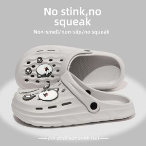 TEMU 새로운 남성용 패션 스포츠 슬리퍼, 나막신, 캐주얼 실내화, 미끄럼 방지 밑창의 샤워용 실내화, 여행, 휴가, 해변용 아웃도어 슬리퍼