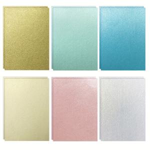 TEMU A4 펄 종이, 60매 인쇄 가능 글리터 종이, 120Gsm, 단면, 공예, 초대장, 카드에 적합