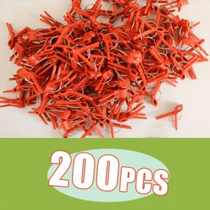 TEMU 200개 오이 수박 토마토 가지깨비 식물 접목 클립, 식물 작물 모종 고정 클립
