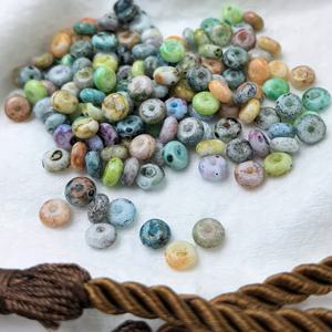 TEMU 창의적인 주판 모양 유리구슬 100개, 꿰기 용 루즈 비즈, 고풍스러운 스타일 DIY 머리핀 및 펜던트 재료, 목걸이, 팔찌, 뱅글, 귀걸이 및 목걸이 제작을 위한 공예 애호가용 액세서리