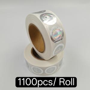 TEMU 550/1100개 홀로그래픽 보안 라벨 - 레이저 제작, 조작 방지 실증, 선물 상자, 의약품, 전자기기, 주얼리 포장용 (PET 소재, 롤 패키징), 고품질 접착제, 무광 효과, 제품 보호