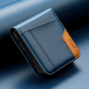 TEMU 휴대폰 케이스 - RFID 차단 인조 가죽 지갑 케이스 (삼성 갤럭시 Z 플립 7 6 5 4 3 5G A 호환, 카드 홀더 킥스탠드 플립 커버 휴대폰 지갑 가방)