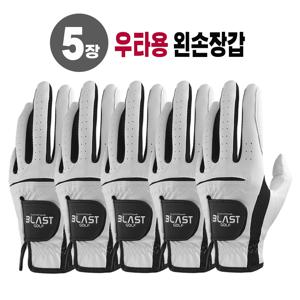 TEMU 5장 에스핏 블라스트 반양피 골프장갑 남성용 상위등급 천연양피 사용 이중덧댐