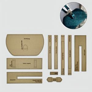 TEMU 여성용 핸드백 및 크로스백용 퀼팅 크라프트지 퀼팅 가방 틀 10개, DIY 핸드백 제작용 틀, 수공예 가방 틀, 공예 용품, 내구성 있는 지갑 제작 도구, 공예 애호가를 위한 완벽한 선물, DIY 지갑 제작