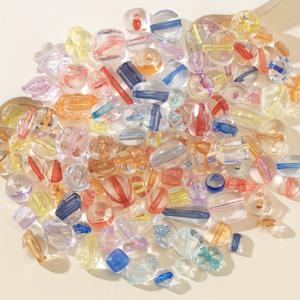 TEMU 1.06oz 아크릴 스프링 클리어 퍼스널리티 디자인 랜덤 혼합 비즈 - 창의적인 DIY 주얼리 만들기, 핸드메이드 액세서리 및 팔찌 디자인에 완벽한 공예용 비즈 & 비즈 세트